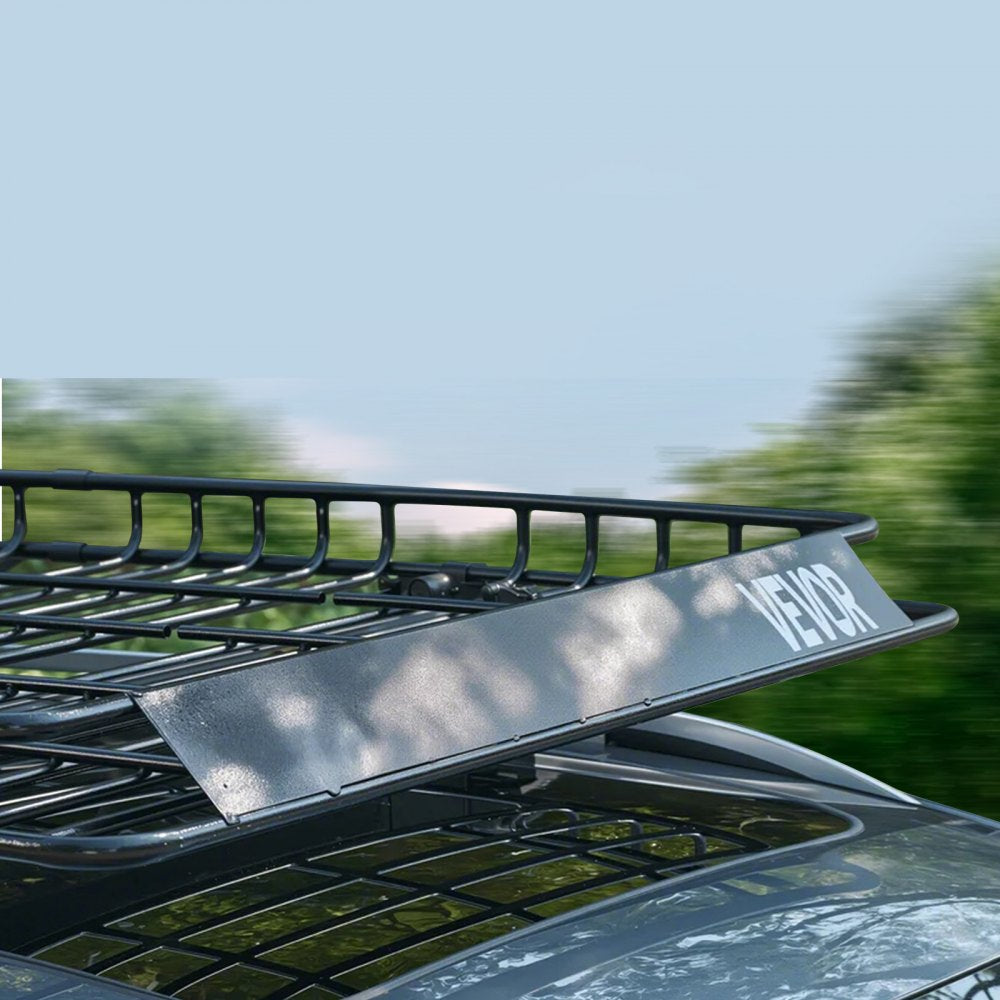 VEVOR Roof Rack Cargo Carrier Basket 1630x1270x105 mm Car Top Luggage Holder Net