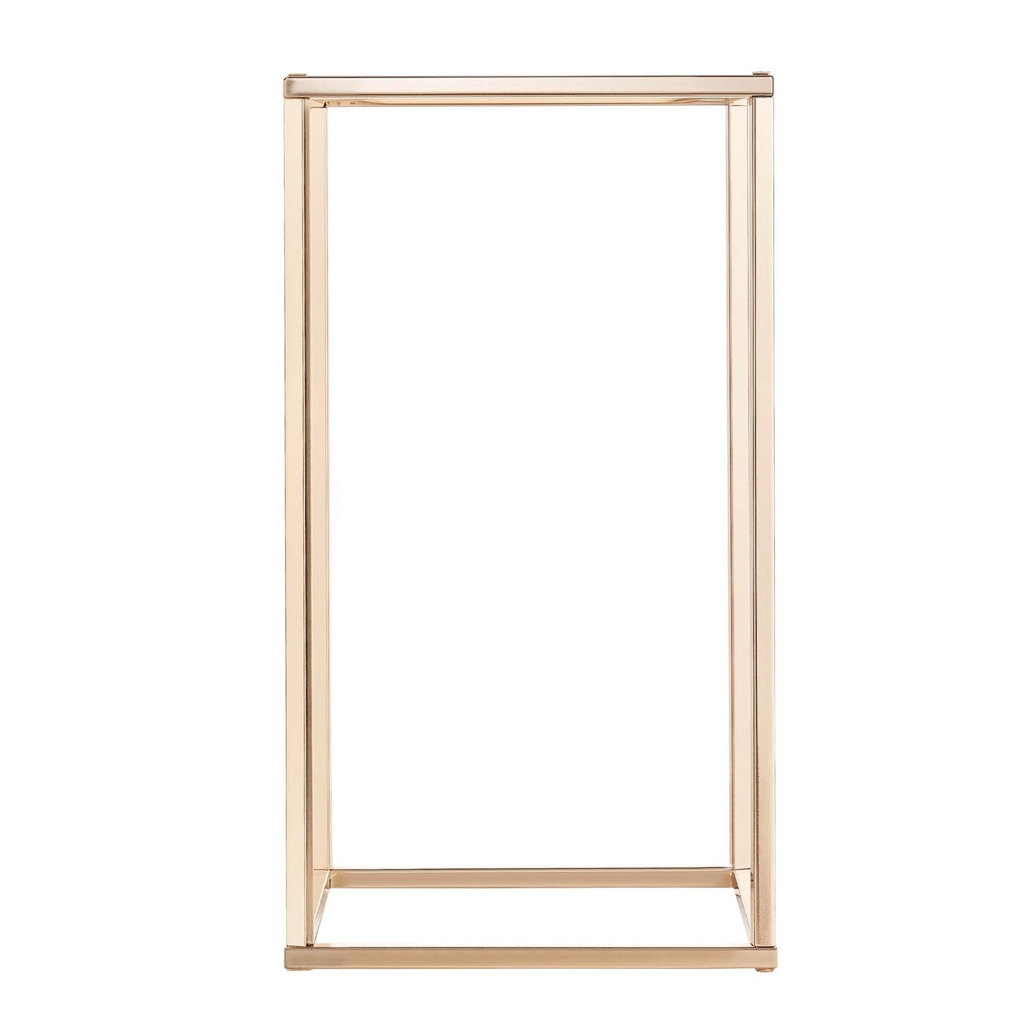 Wedding Flower Stand, 10PCS 40cm Column Flower Stand, Floral Stands with Acrylic Laminate, Rectangular Floral Display Rack for Wedding, Party, Birthday, Home, French Gold Centerpiece Stands