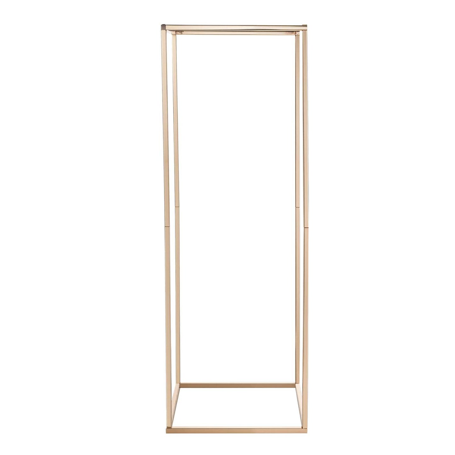Wedding Flower Stand, 10PCS 80cm Column Flower Stand, Floral Stands with Hidden Screw, Rectangular Cubic Floral Display Rack for Wedding, Party, Birthday, Home, French Gold Centerpiece Stands