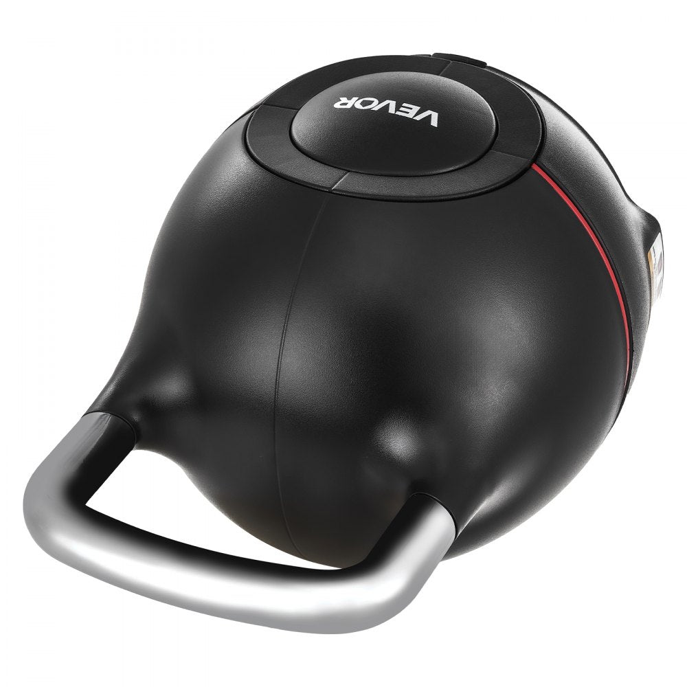 VEVOR Adjustable Kettlebell with 7 Weight Levels 2/5/8/11/14/17/20 kg (Black)