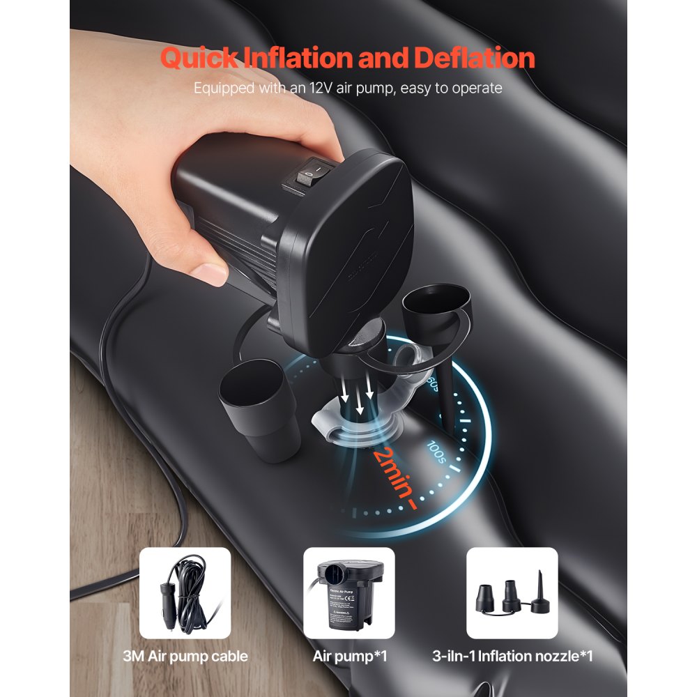 Car Air Mattress Inflatable Car Camping Travel Sleeping Bed SUV MPV Sedan