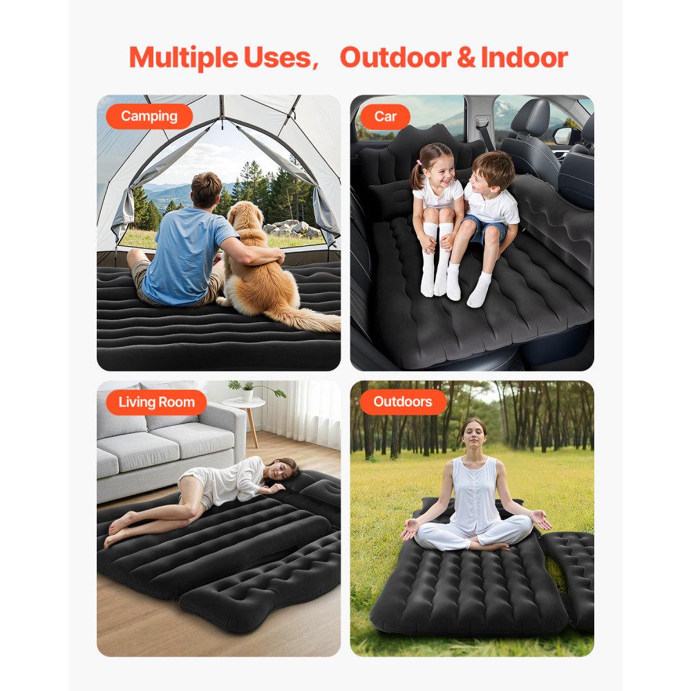 Car Air Mattress Inflatable Car Camping Travel Sleeping Bed SUV MPV Sedan