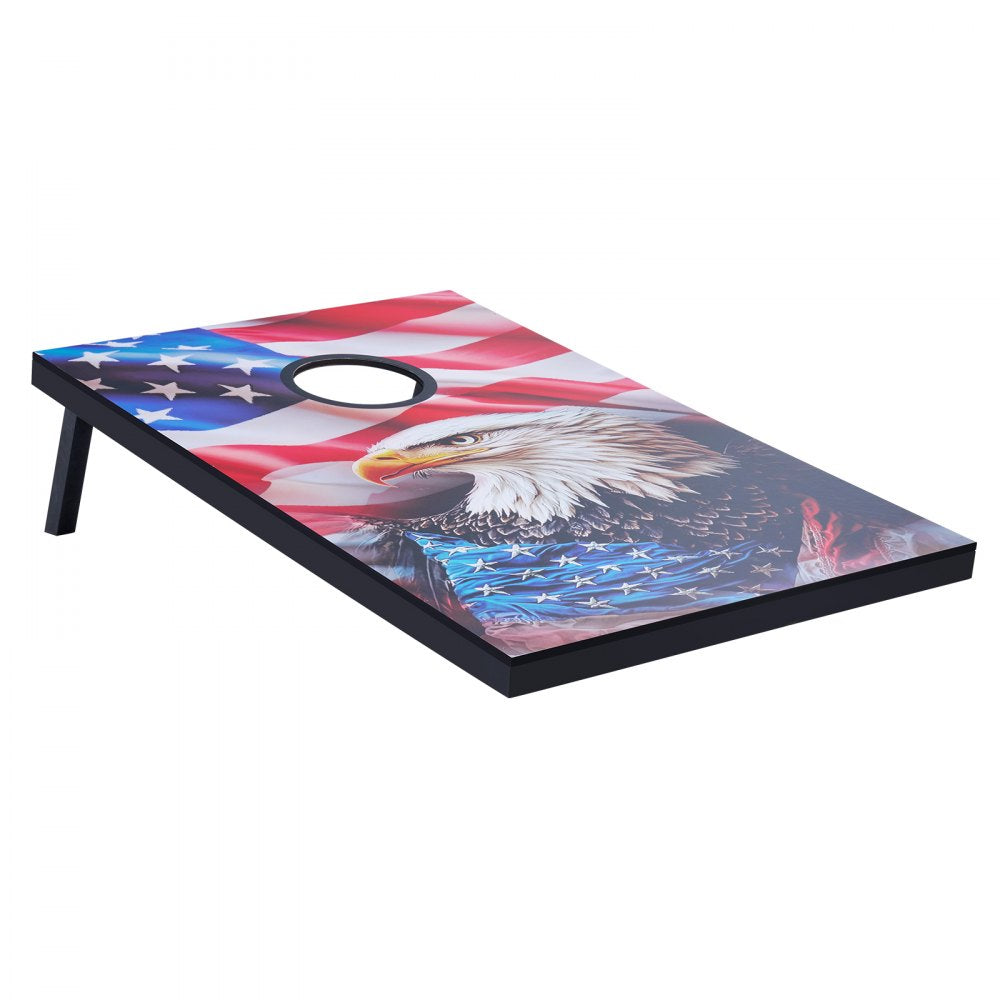 VEVOR 3x2ft Cornhole Set Portable Corn Hole Toss Game Board Wood with 8 Bean Bag