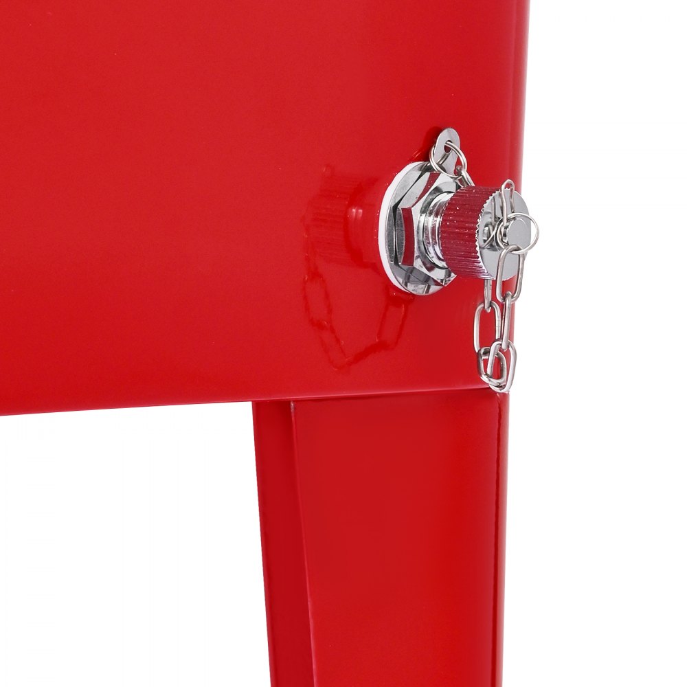 75.71L Rolling Ice Chest on Wheels Patio Party Bar Drink Cooler Cart Red