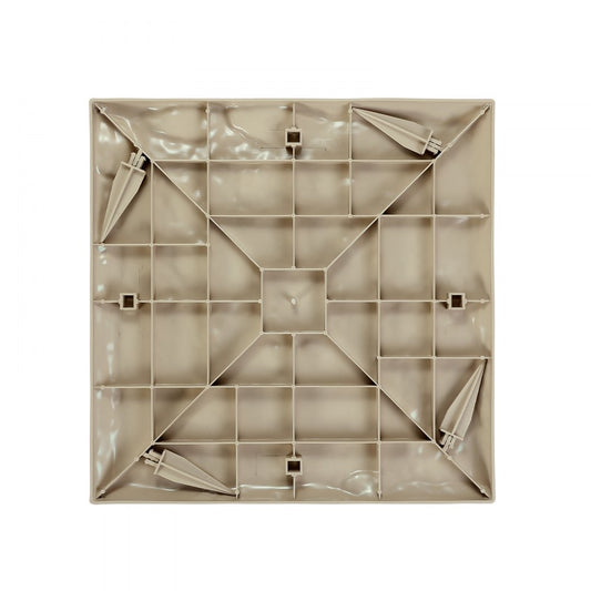 VEVOR Decorative Stepping Stones 4Pcs 39.5x39.5 cm Lawn Walkway Pavers Beige