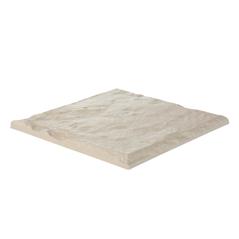 VEVOR Decorative Stepping Stones 4Pcs 39.5x39.5 cm Lawn Walkway Pavers Beige