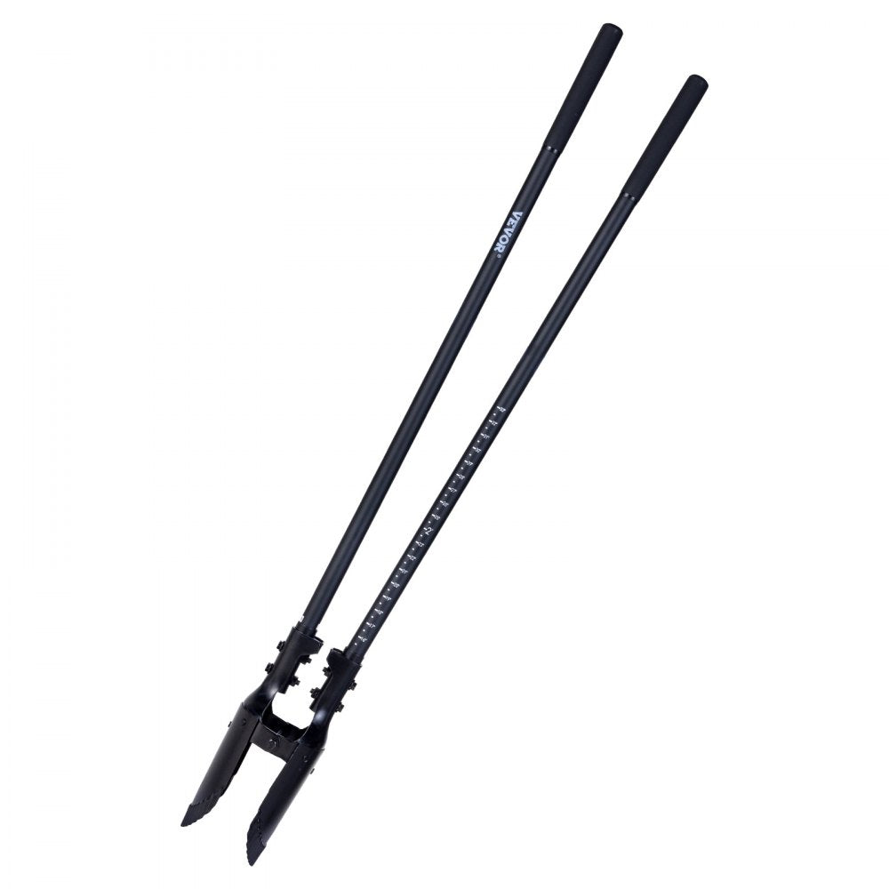 VEVOR Post Hole Digger with Fiberglass Handle Scale Markings 1460mm Hole Digger
