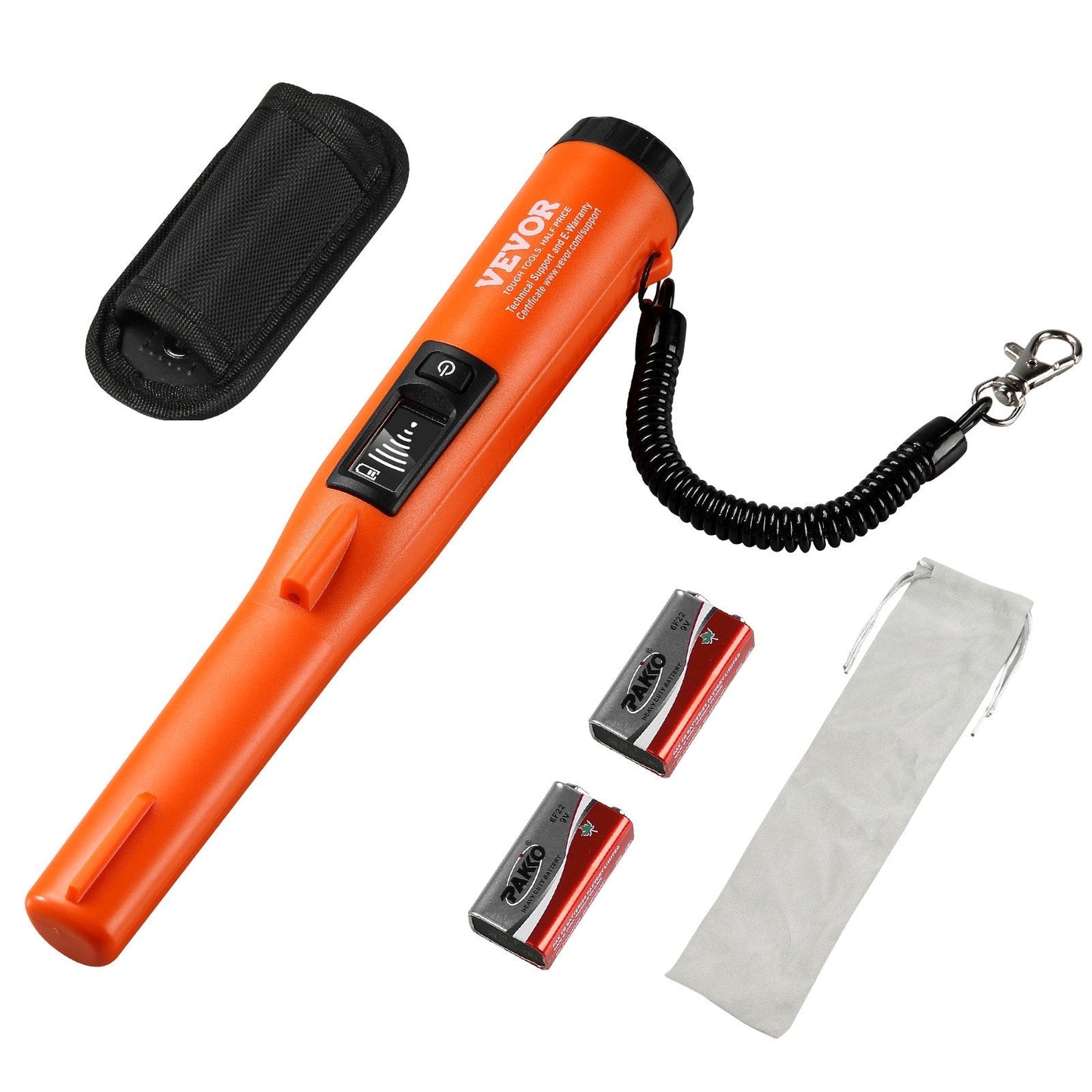 Waterproof Handheld Metal Detector Wand with LCD, 3 Modes, 0.31 kg, IP68