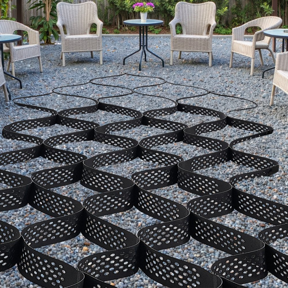 Ground Grid 4-Inch Deep Geocell Grid 17.06x8.86FT / 5200x2700mm for Gravel