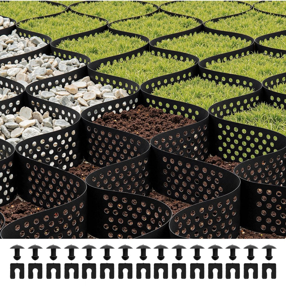 Ground Grid 4-Inch Deep Geocell Grid 17.06x8.86FT / 5200x2700mm for Gravel