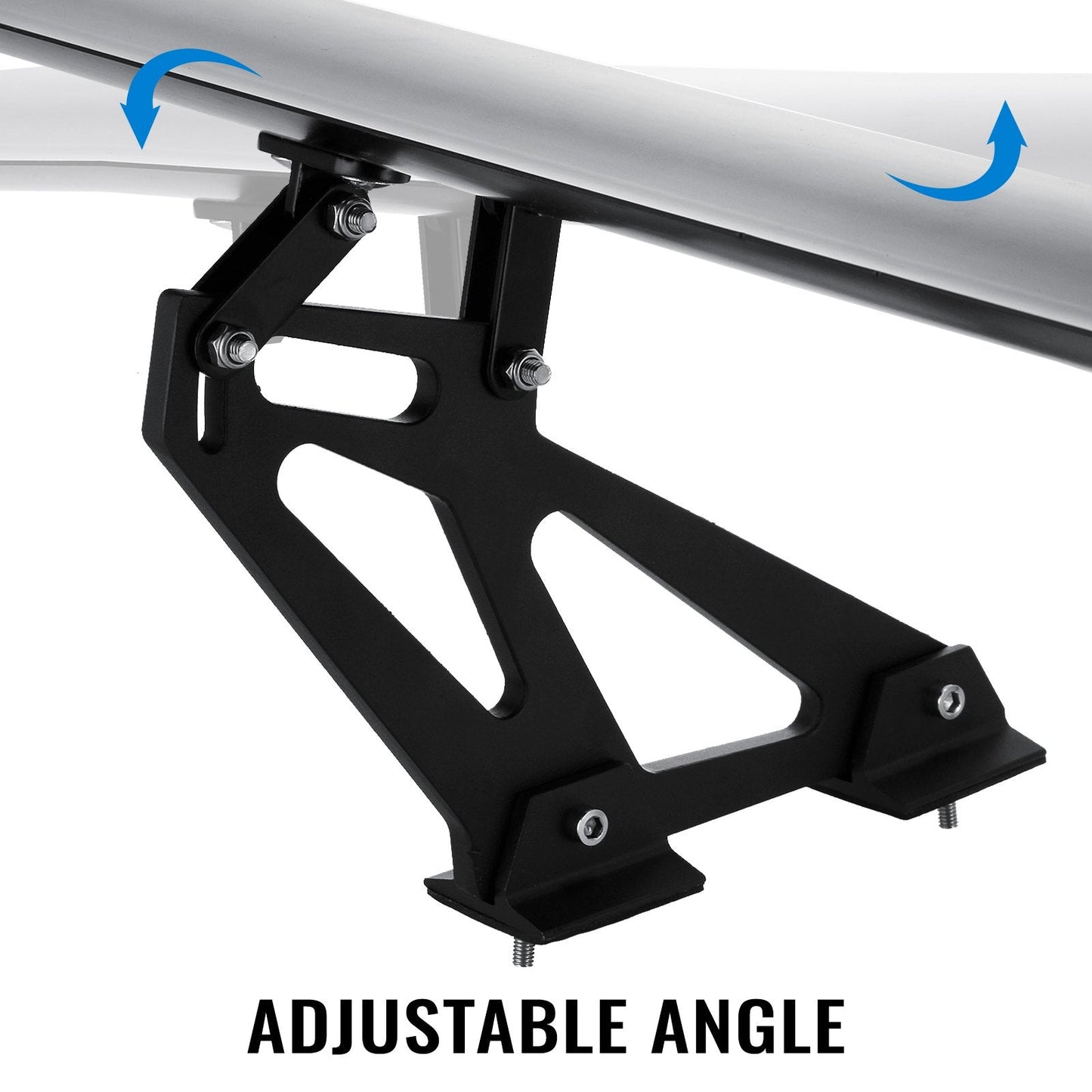 Universal Double Deck GT Wing Spoiler, 1.35m Aluminum, Adjustable for Sedans