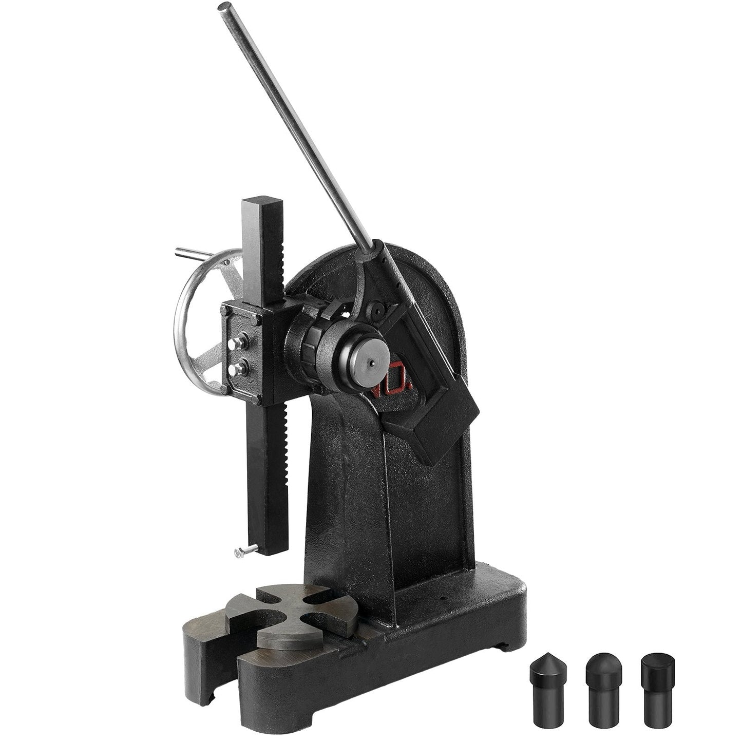 3 Ton Ratchet Arbor Press with Handwheel, Max Height 0.79m, Cast Iron Punch
