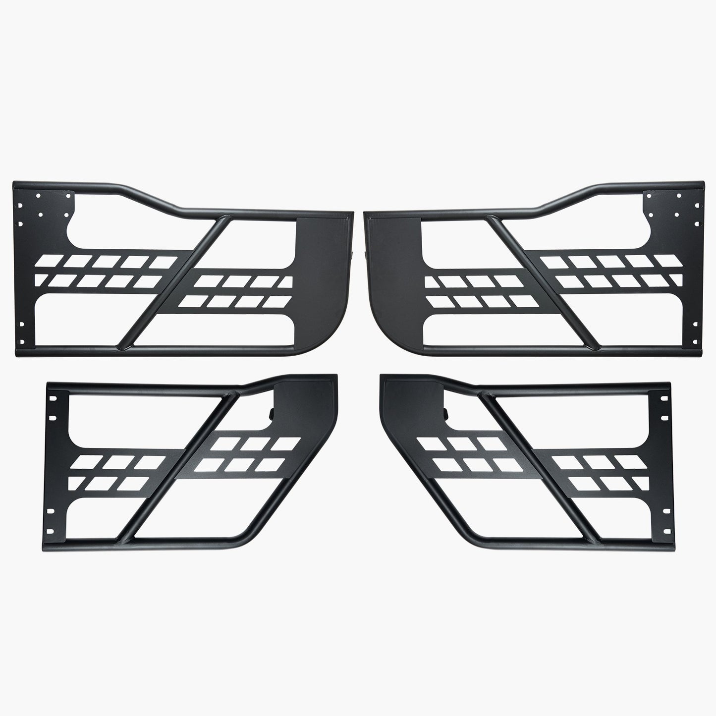 Jeep Tube Doors, 4-Door, Hunting Style Jeep Tubular Door with Heavy-Duty Hinges & OE Latch, Jeep Doors with Rubber Pads & Toughened Steel Tube, Fit for 2007-2018 Jeep Wrangler JK
