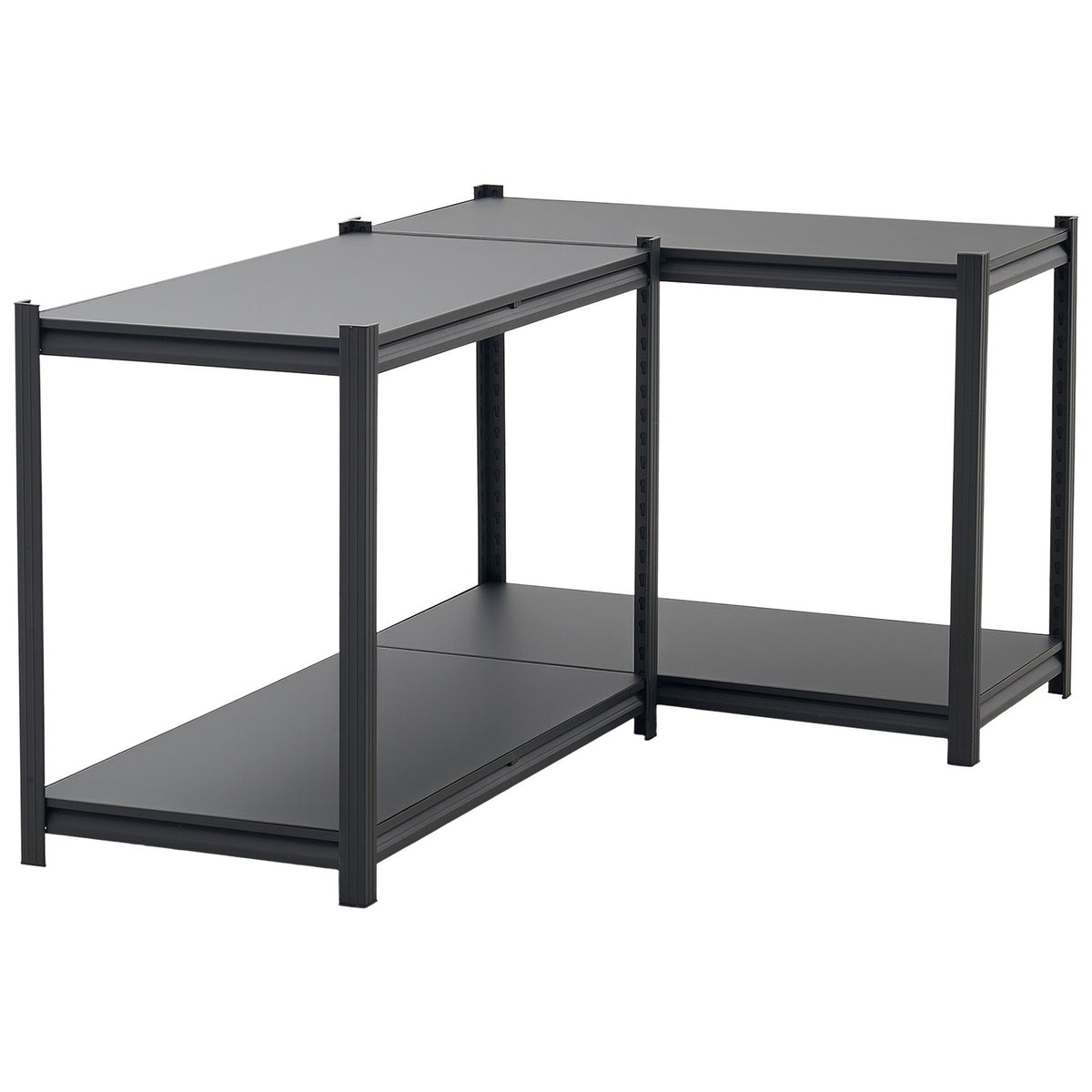 Storage Shelves, 4-Tier Adjustable, 1088.6kg Capacity, Heavy Duty Garage Storage Shelving Unit, Metal Utility Rack Shelf, for Garage Workshop Warehouse Basement, 1030 mm W x 522 mm D x 1529 mm H