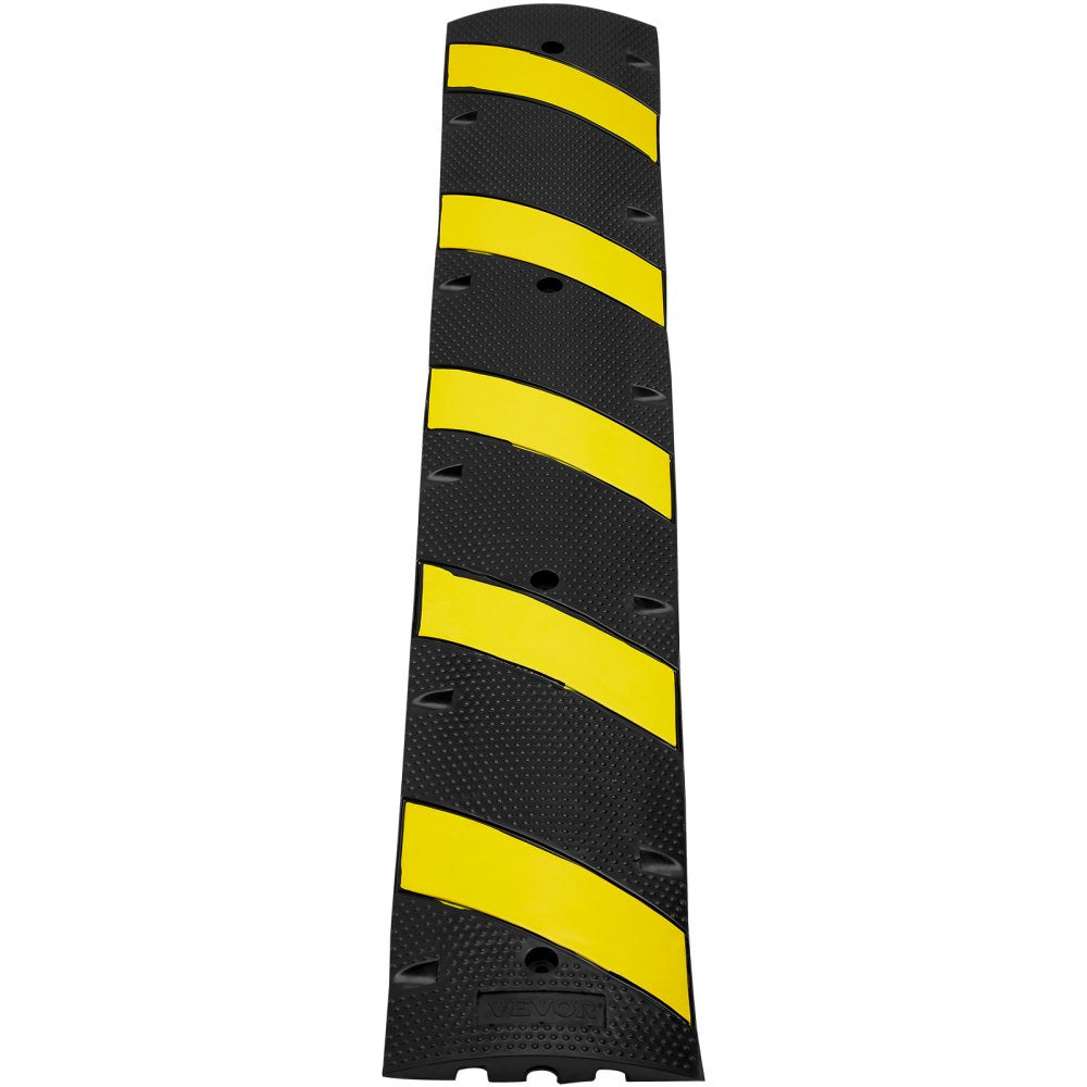 72'' Rubber Speed Bump 2 Channel 22000 lbs Load Heavy Duty Speed Hump