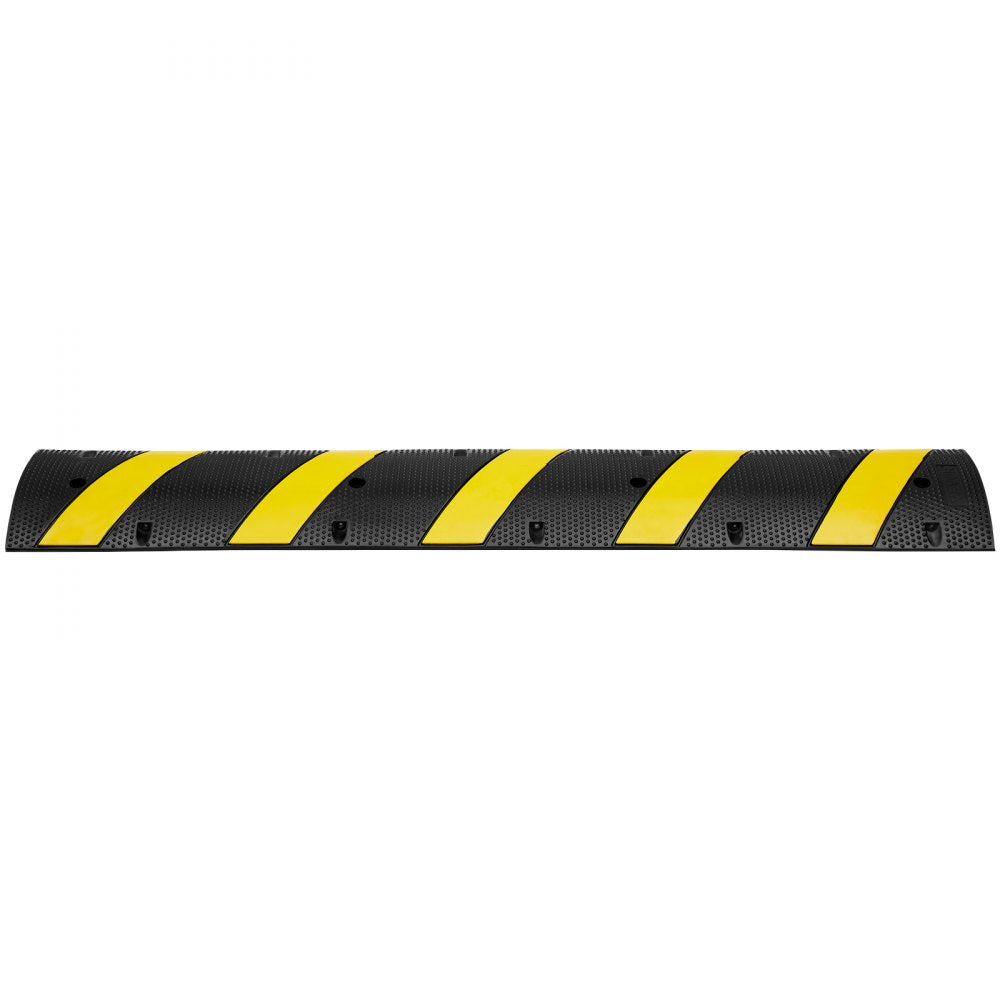 72'' Rubber Speed Bump 2 Channel 22000 lbs Load Heavy Duty Speed Hump