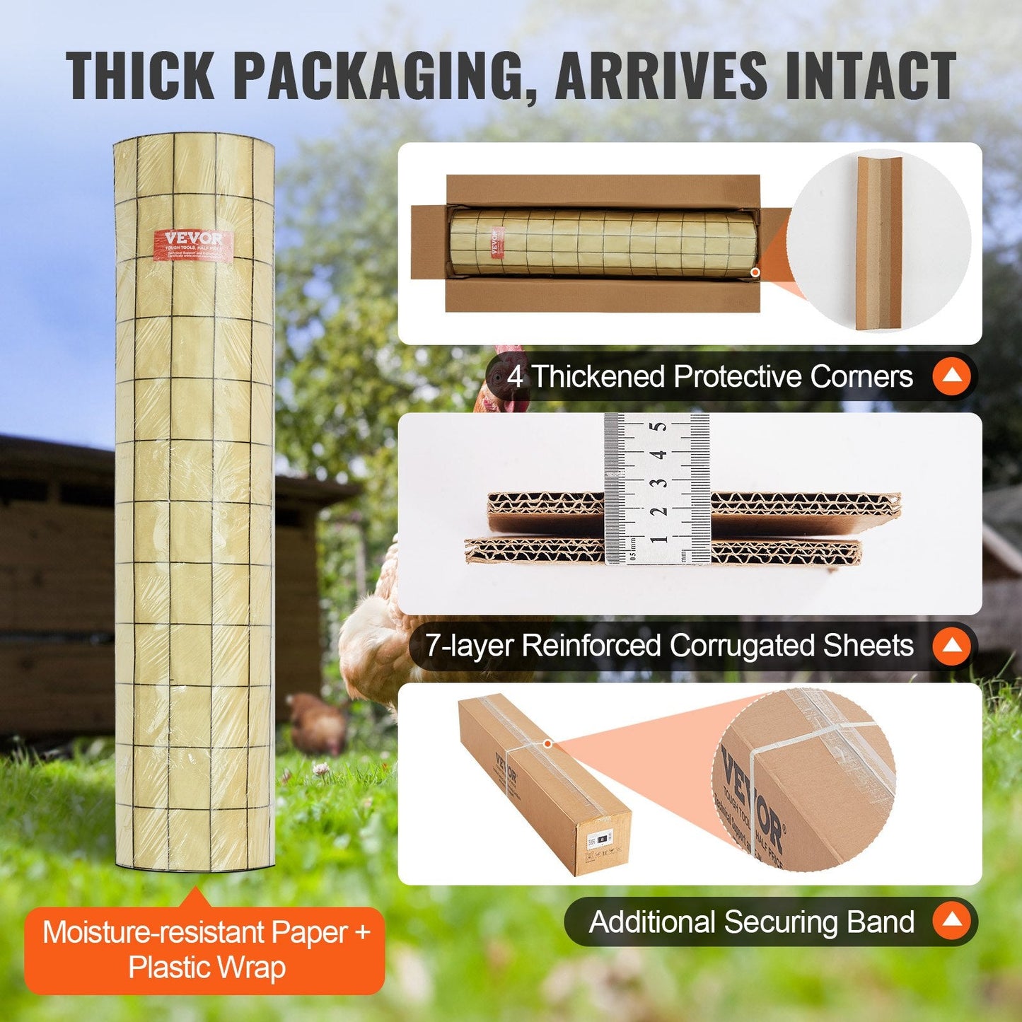 Galvanized Wire Mesh Roll, 0.9m x 15.2m, 16 Gauge for Animal Enclosures