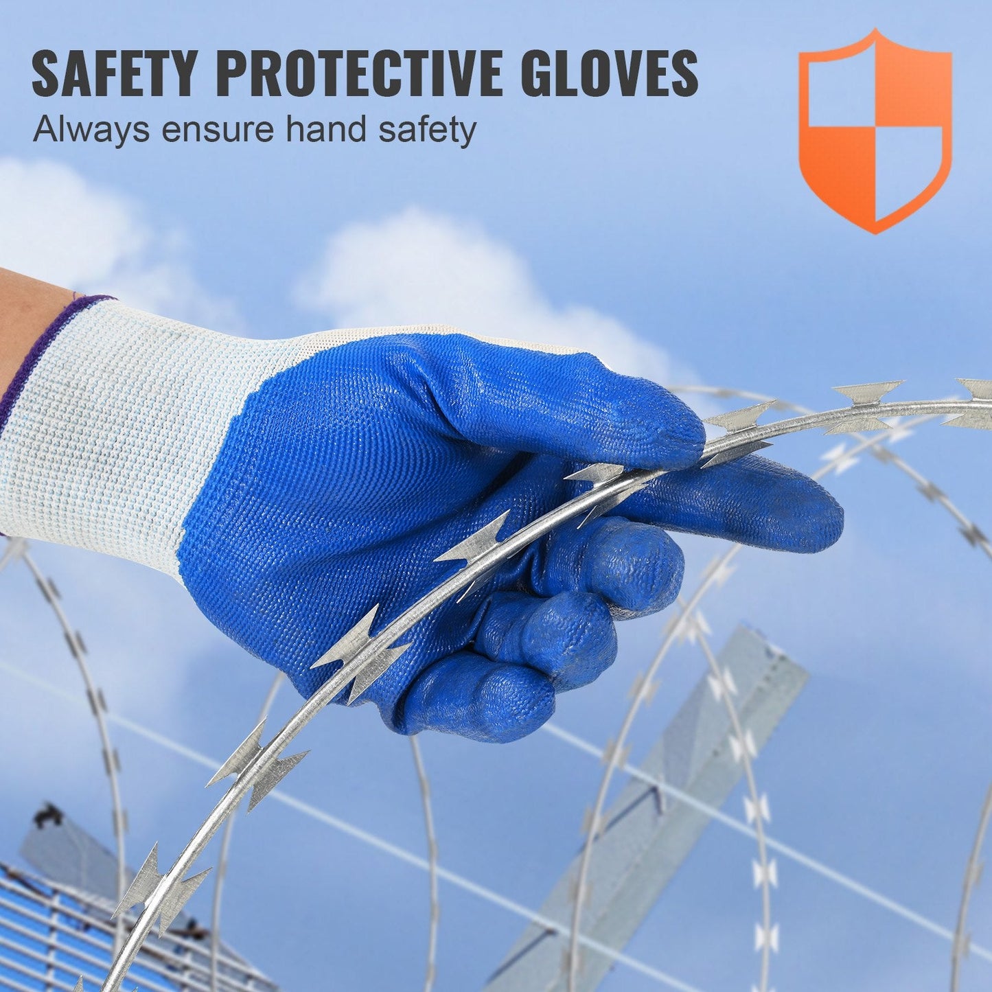 Galvanized Razor Barbed Wire, 75m Spiral Fencing, 5 Rolls for Ultimate Security
