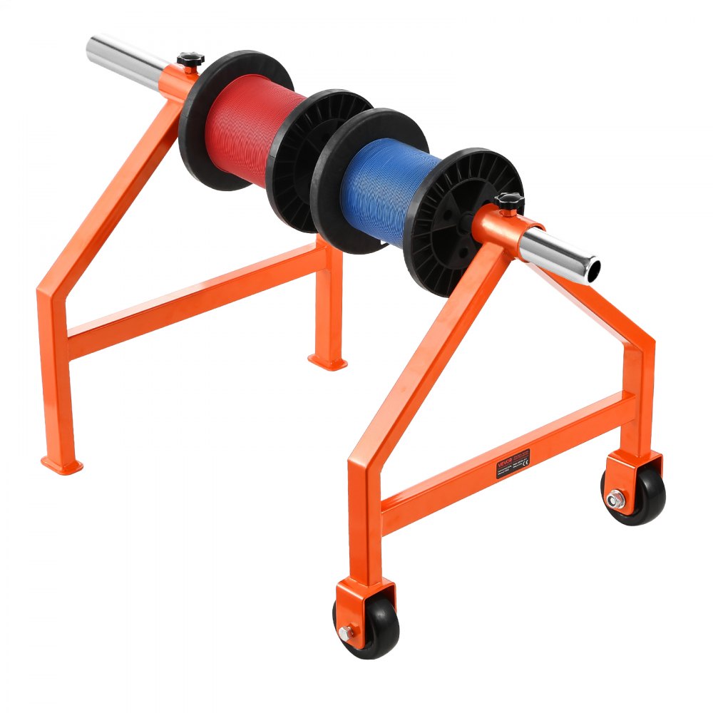 Wire Spool Rack for Up to 29.9 in Diameter Spools Cable Caddy with Wheels