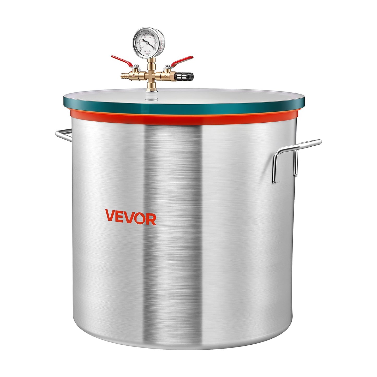 56.8 L Vacuum Chamber, Aluminum Alloy, Vacuum Degassing Chamber with Tempered Glass Lid, Hose, Air Filter, for Resin Casting, Stabilizing Wood, Degassing Silicone, Epoxies, Essential Oils