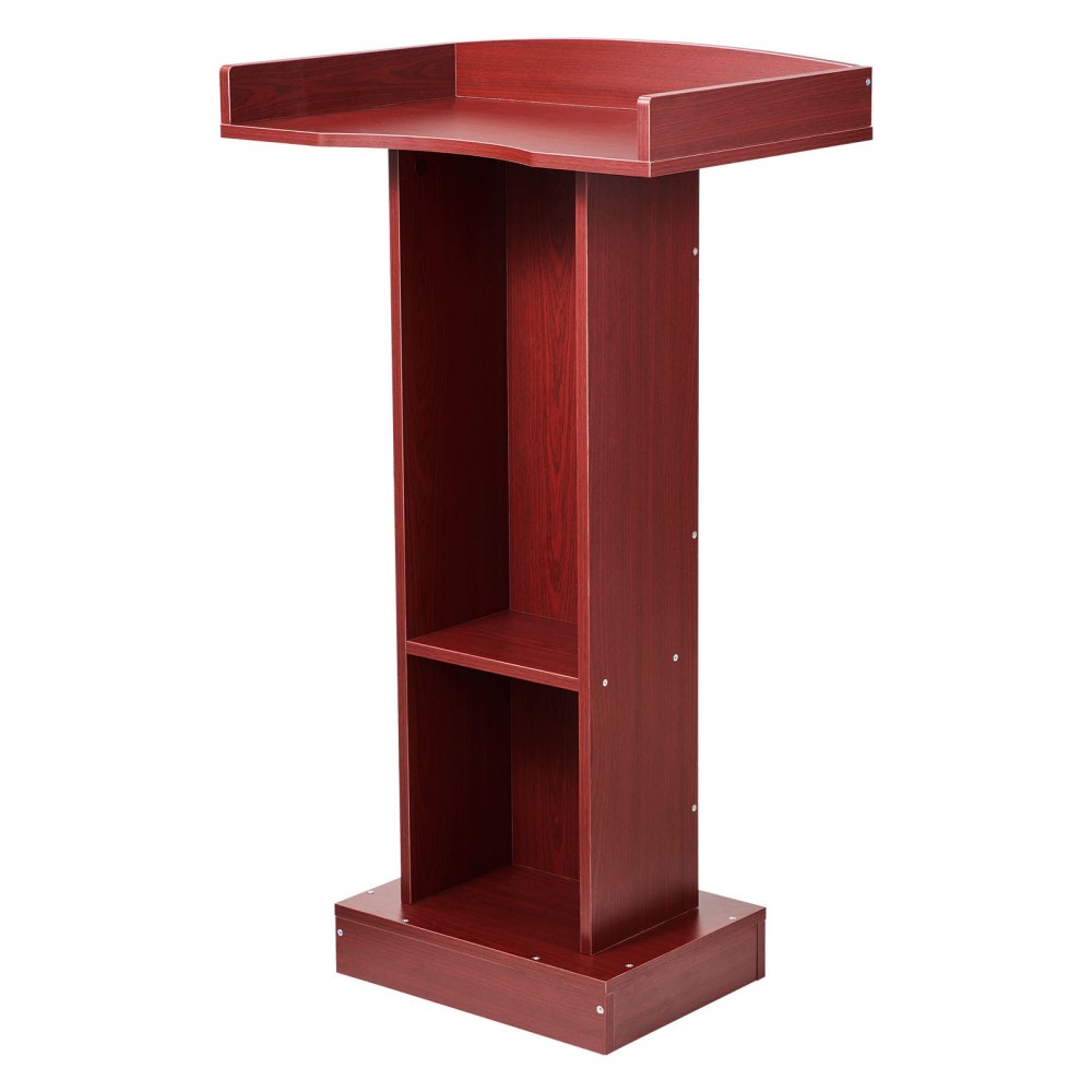 Podium Stand 1040 mm Wooden Lectern with Storage Shelf Classroom Church