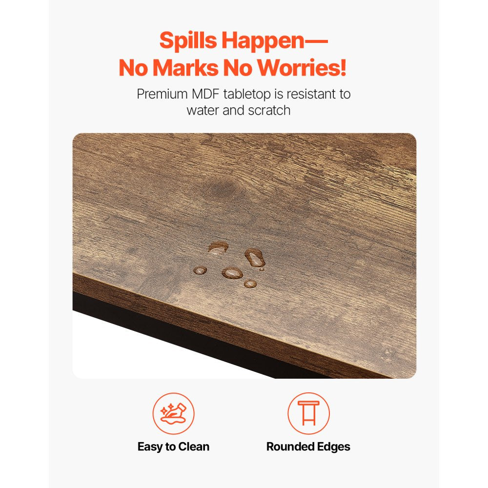 Bar Table Height Pub Table Cocktail Counter Kitchen Dining 39x16x35.5 in