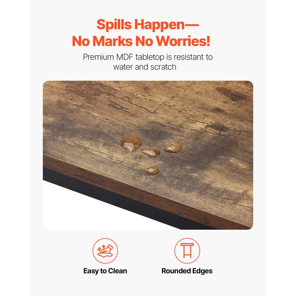 Bar Table Height Pub Table Cocktail Counter Kitchen Dining 55x15x39 in