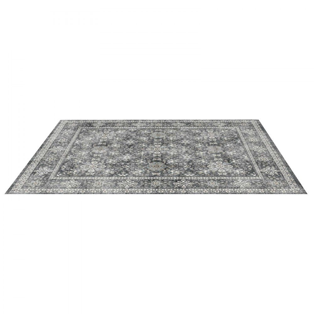 VEVOR Large Area Rug 2438.4x3048 mm Anti-Skid Indoor Floor Mat Vintage Gray