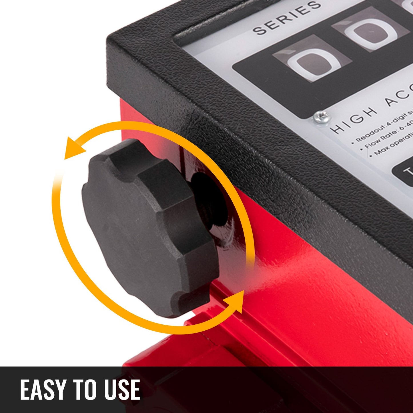 VEVOR Mechanical Fuel Meter 40 GPM Fuel Flow Meter 4-Digital Batch Display Fuel