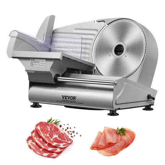 VEVOR Meat Slicer, 180W Electric Deli Food Slicer with 7.5" SUS420 Stainless Steel