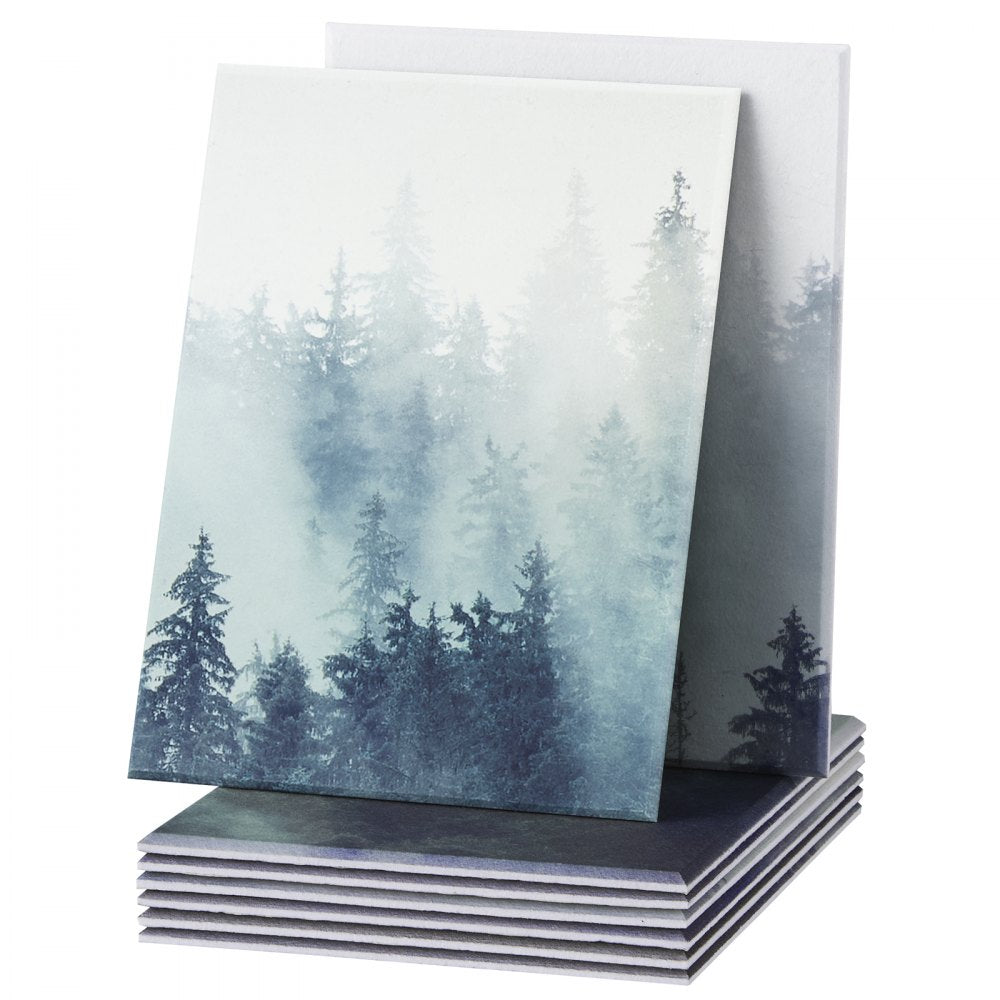 VEVOR 8 Pack Art Acoustic Panels 40 x 30 cm Self Adhesive for Home Forest