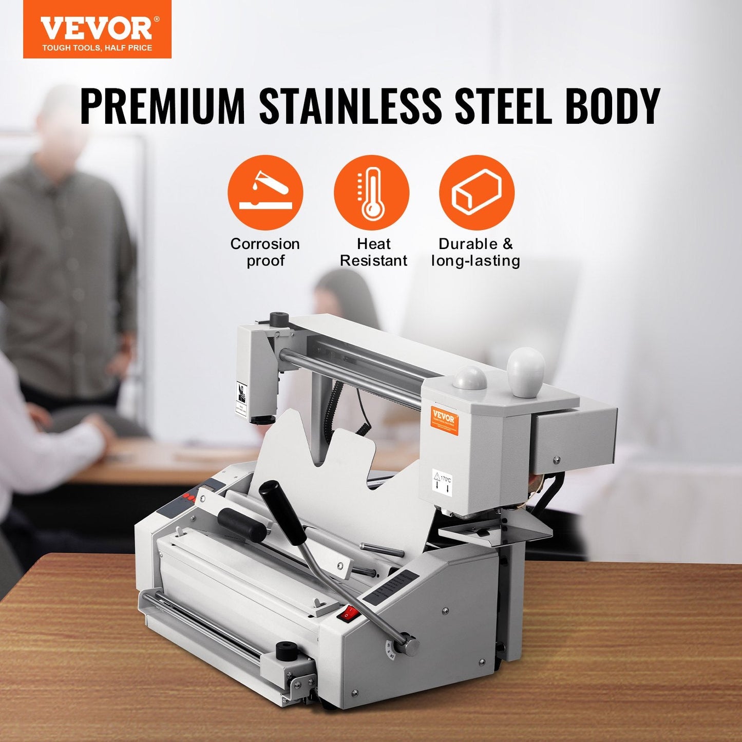 High Capacity Thermal Book Binder, 400 Sheets, 35 kg, A3/A4/A5 Compatible