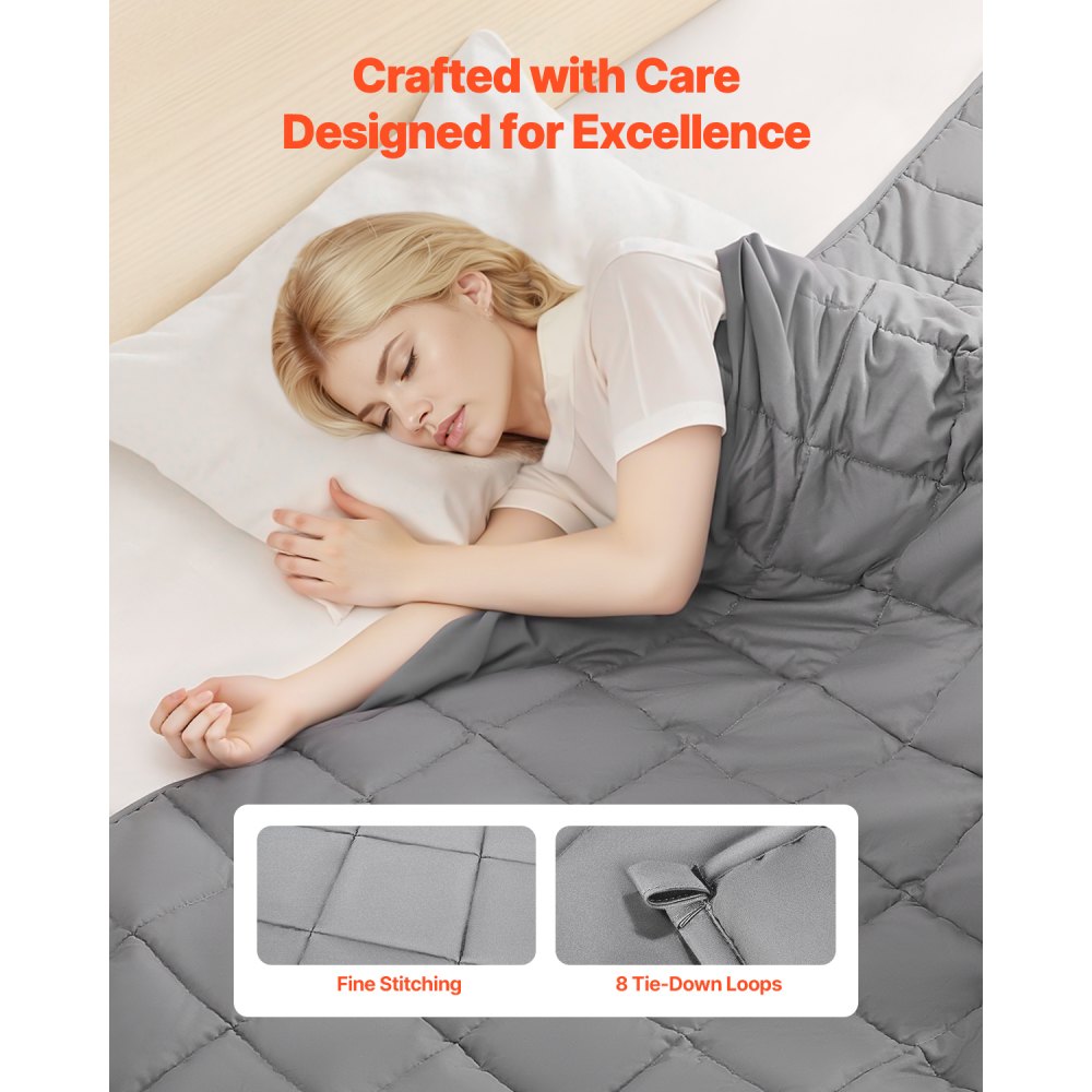 VEVOR Weighted Blanket 11kg 1524 x 2032mm Queen Cooling Breathable Heavy Blanket