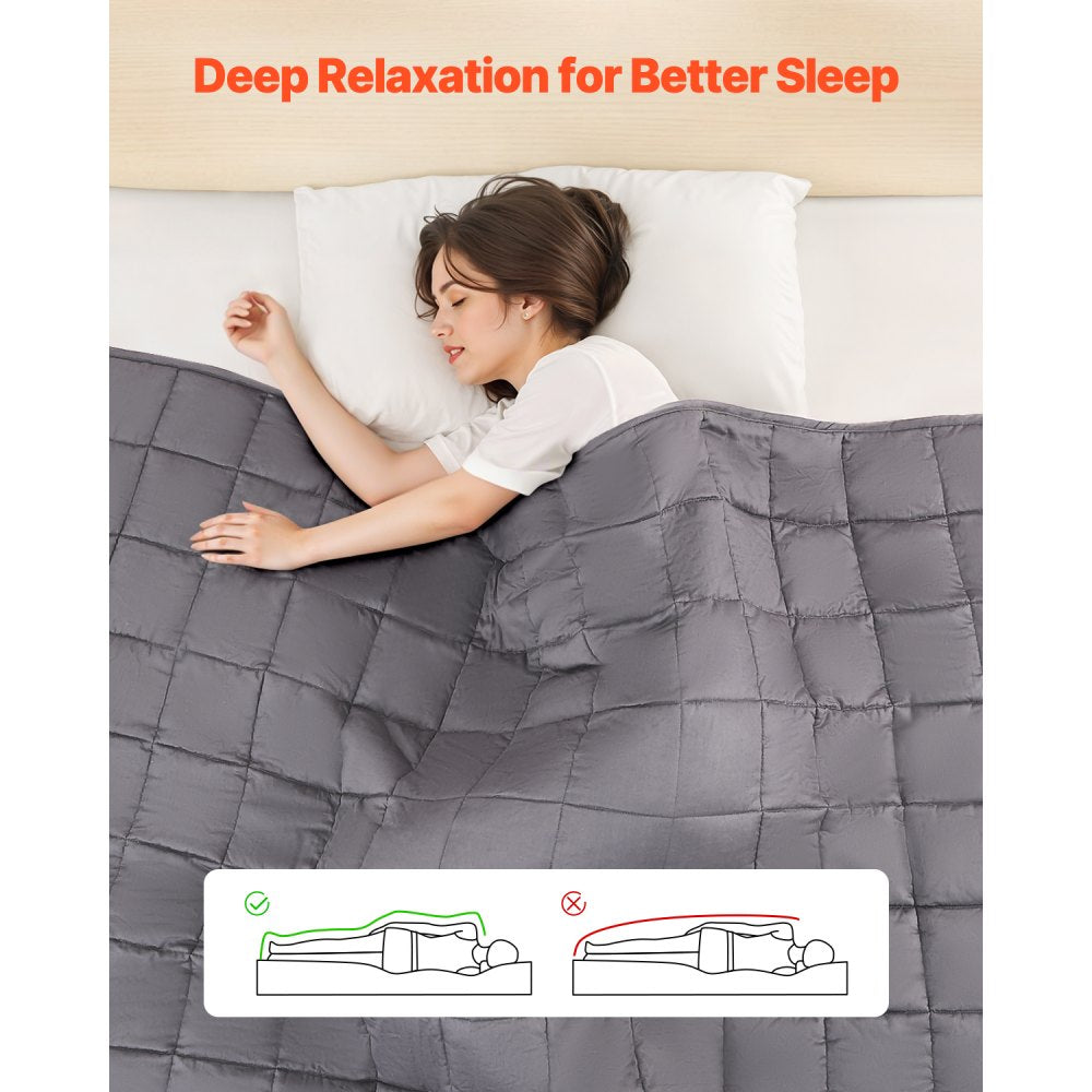 VEVOR Weighted Blanket 11 kg 2032 x 2210 mm King Soft 100% Cotton Heavy Blanket