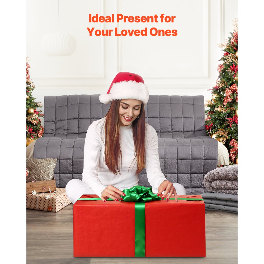 VEVOR Weighted Blanket 11 kg 2032 x 2210 mm King Soft 100% Cotton Heavy Blanket