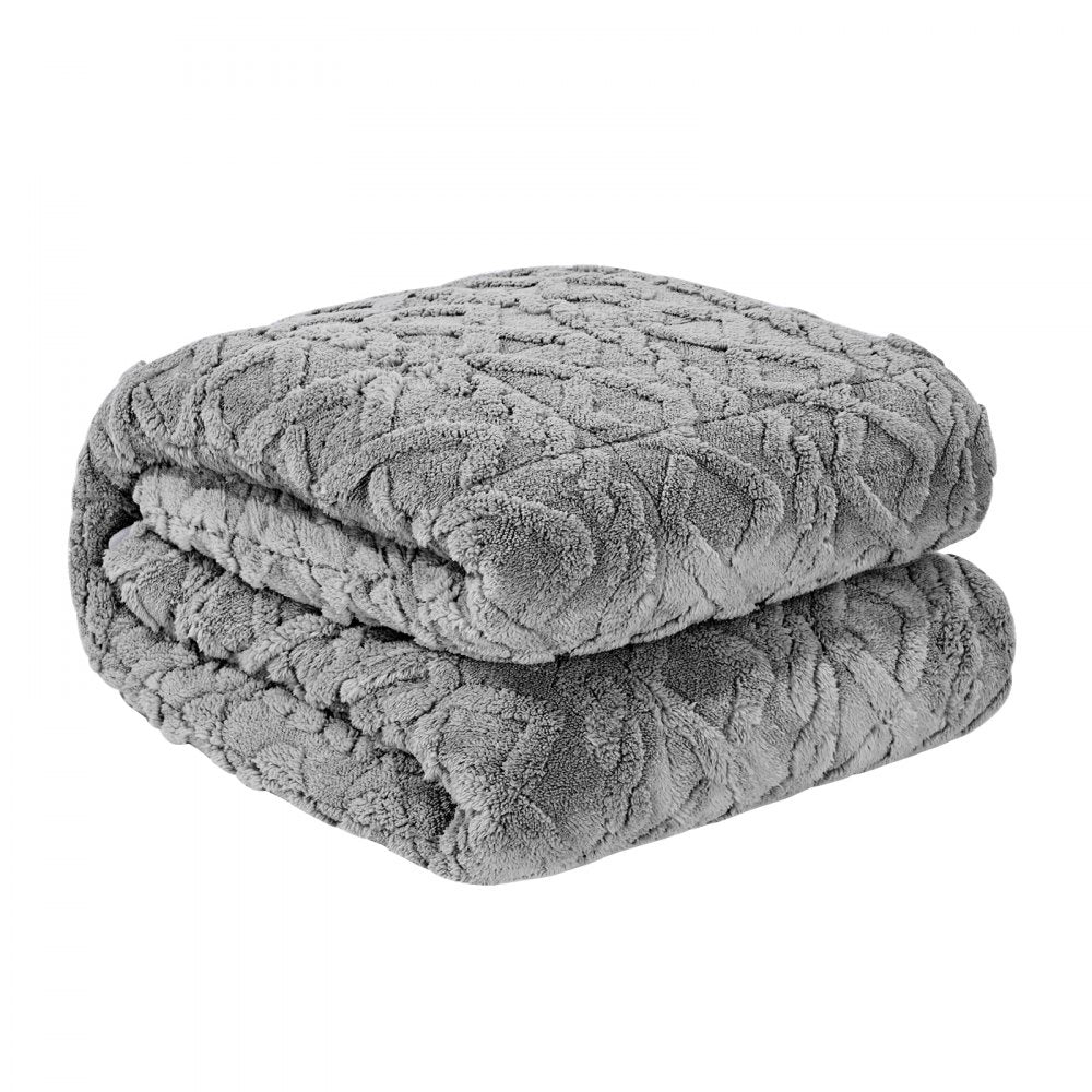 VEVOR Weighted Blanket 9kg 1524 x 2032mm Queen Size Sherpa Fleece Heavy Blanket
