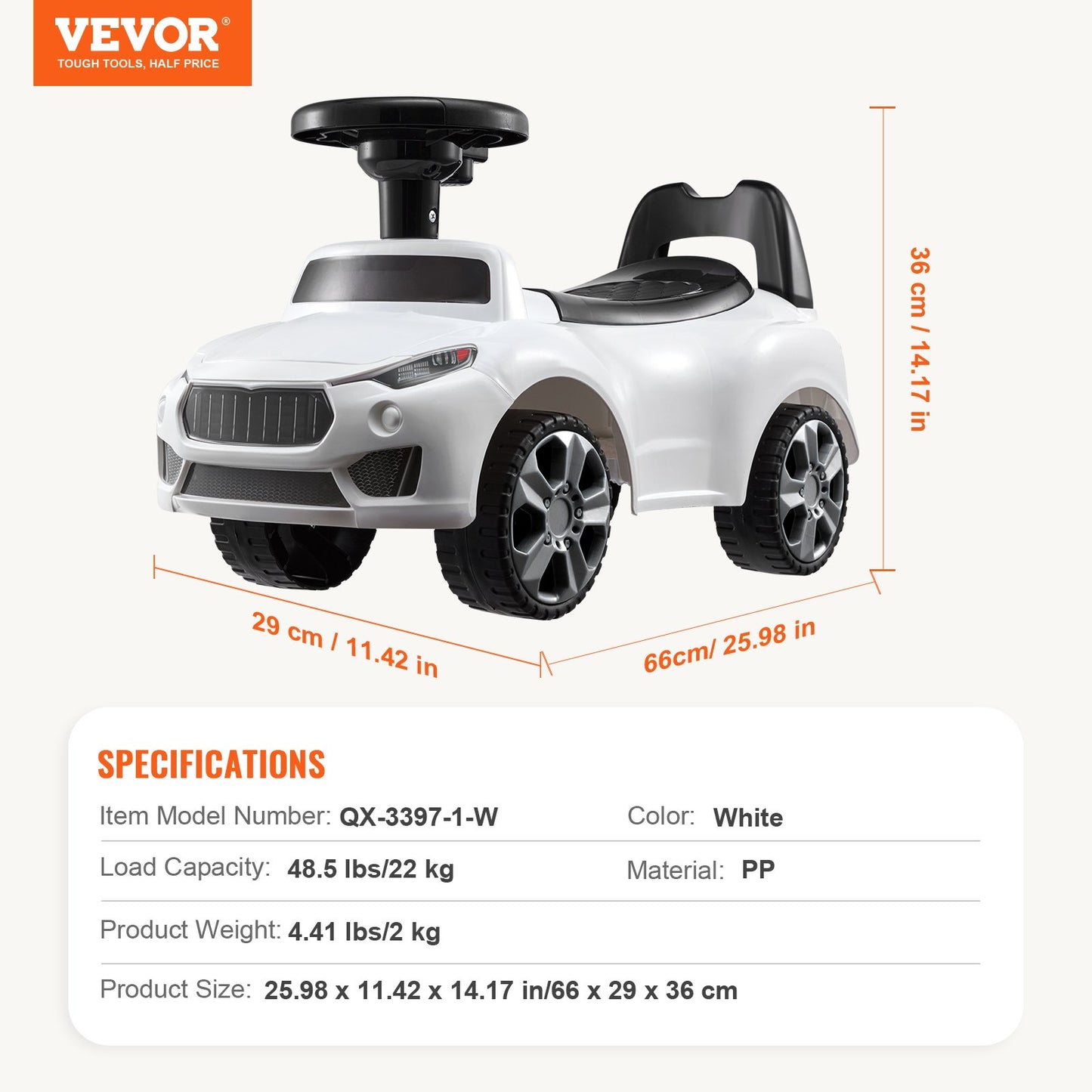 VEVOR Ride On Push Car for Toddlers, Ages 1-3, Ride Racer, Sit to Stand Toddler