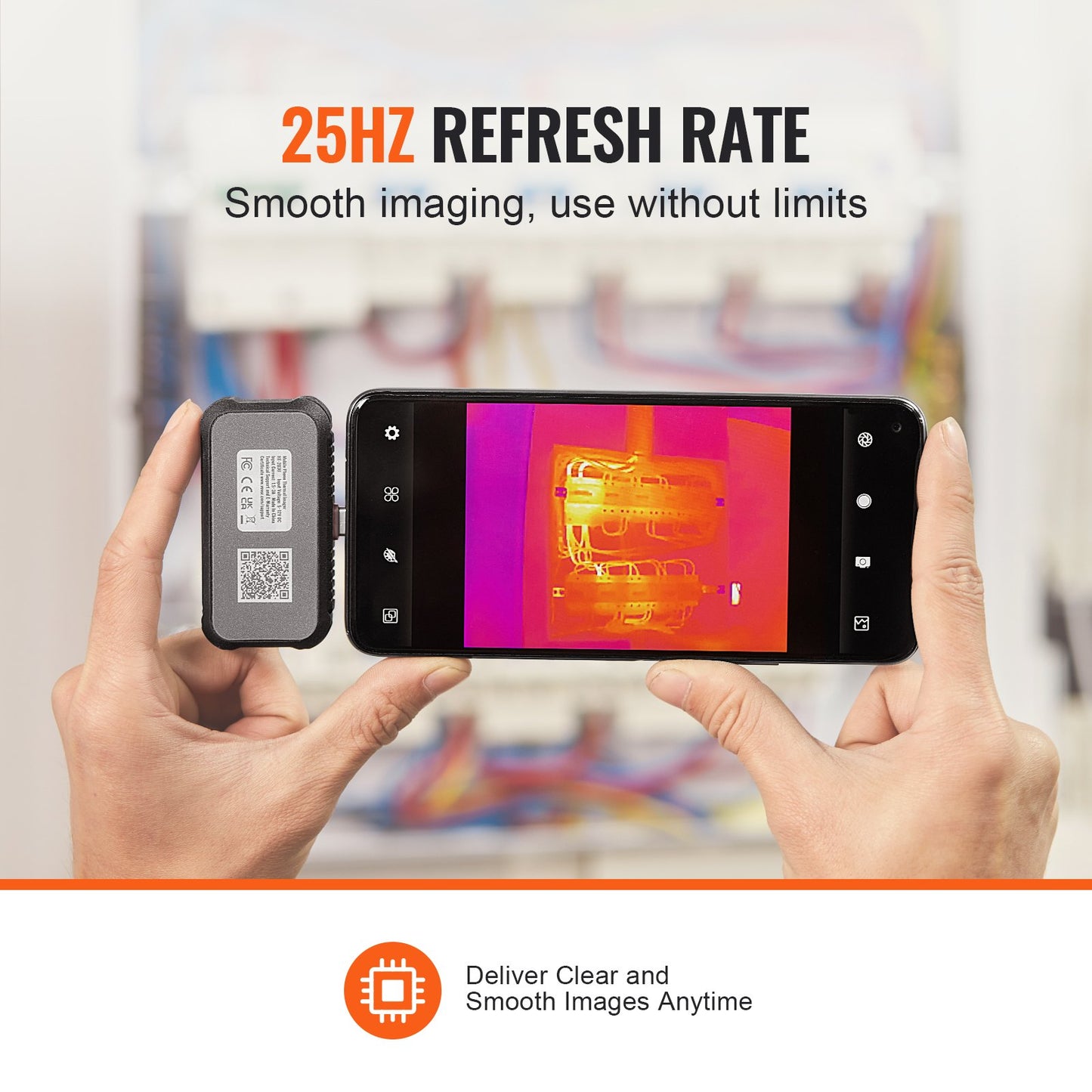 VEVOR Thermal Imaging Camera for Android, 256 x 192 IR Resolution Infrared Thermal