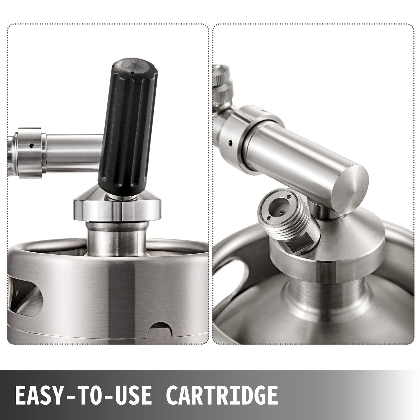 Portable 2L Stainless Steel Nitro Cold Brew Coffee Maker with Home Keg System