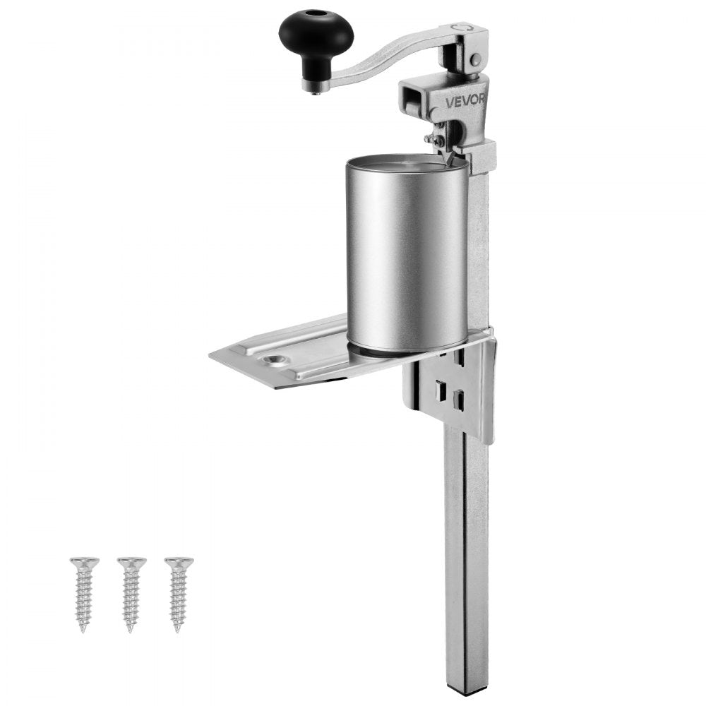 Commercial Can Opener, Heavy-Duty Manual Tabletop Cans Opener for Cans Up to 300 mm Height, Height-Adjustable Professional Can Openers Fixed with Screws, for Restaurant, Hotel, and Food Store