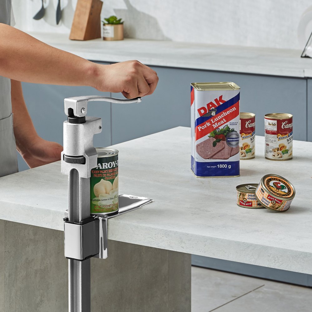 VEVOR Manual Can Opener, Commercial Table Opener for Large Cans, Heavy Duty Can Opener with Base, Adjustable Height Industrial Jar Opener For Cans Up to 30cm Tall, for Restaurant Hotel Home Bar