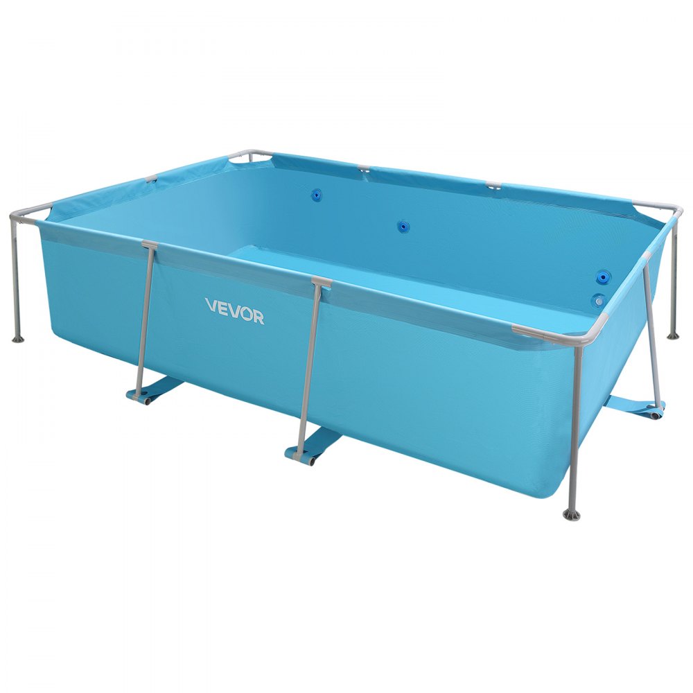 Steel Frame Above Ground Swimming Pool 3 x 2 x 0.762 m Rectangular Blue