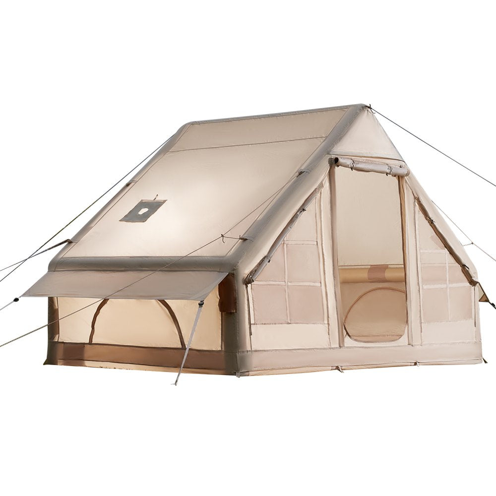 VEVOR Inflatable Tent for Camping 3-5 Person Glamping Tent with Pump Easy Set up