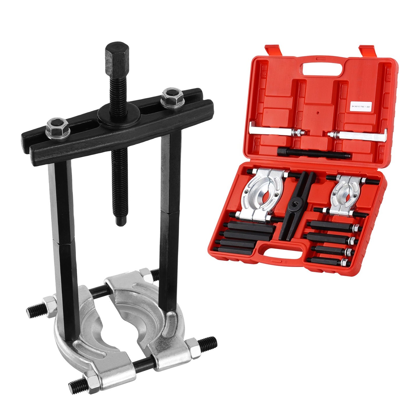 VEVOR 14 PCS Bearing Puller Set 5 Ton Bearing Separator Splitter Tool with Case