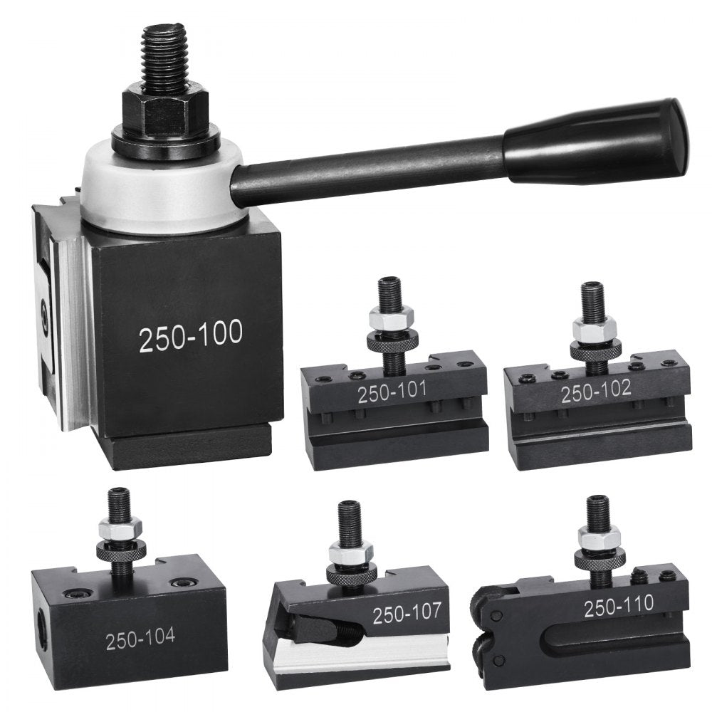 VEVOR Quick Change Tool Post Set 6 Pcs Lathe Tool Holders for 152.4-305 mm Lathe