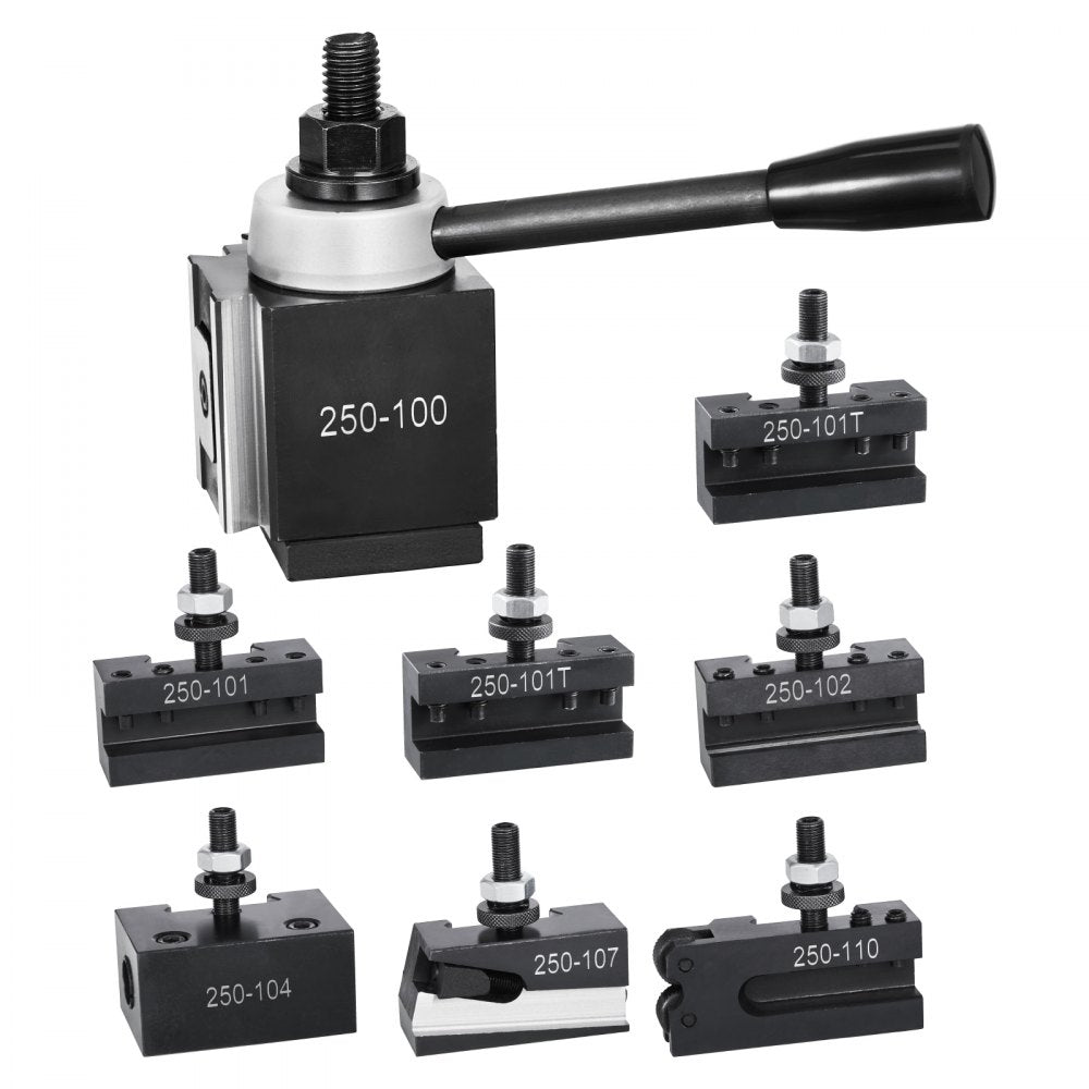 VEVOR Quick Change Tool Post Set 8 Pcs Lathe Tool Holders for 152.4-305 mm Lathe