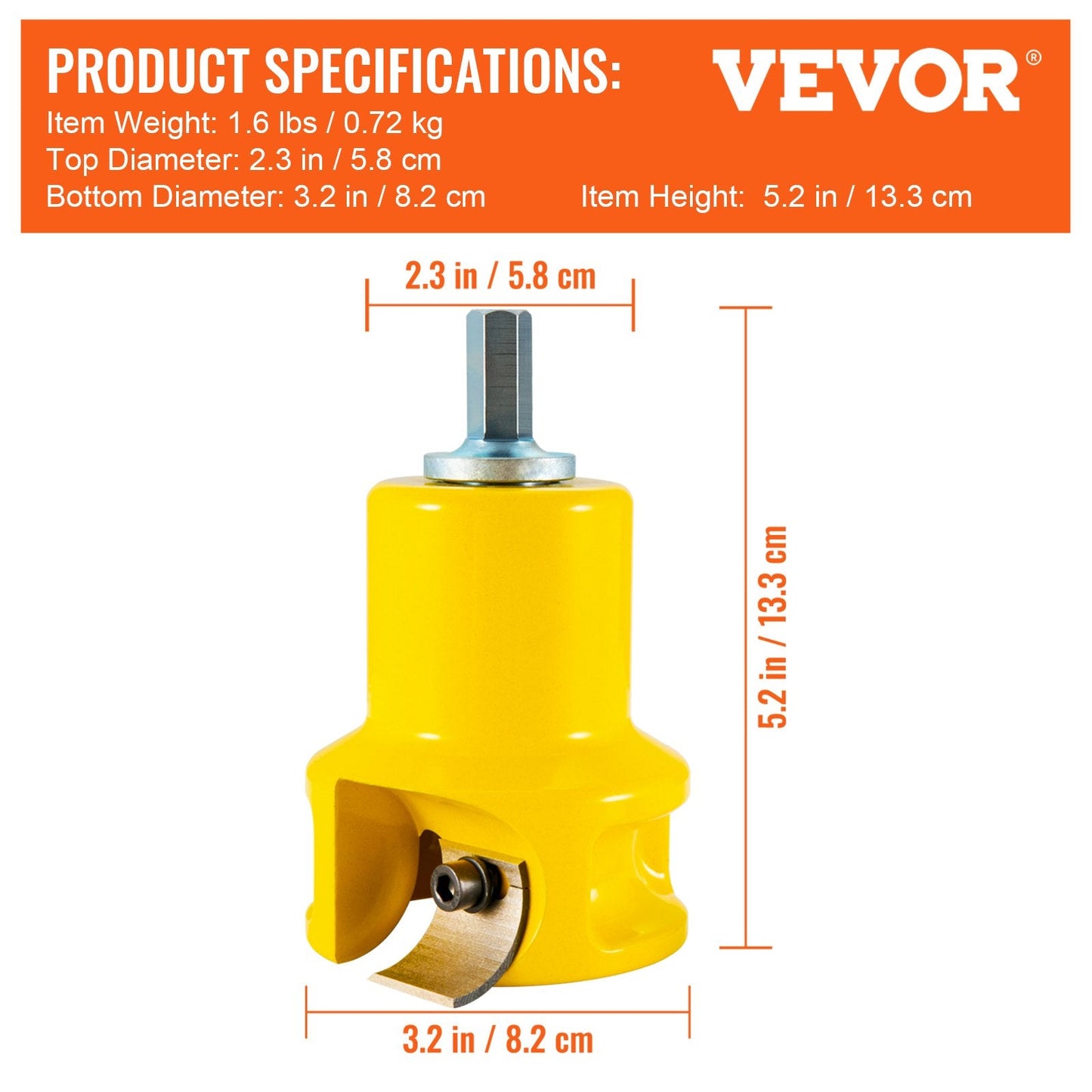 Tenon Cutter Kit 38mm with 4 Blades for Professional Woodworking Projects