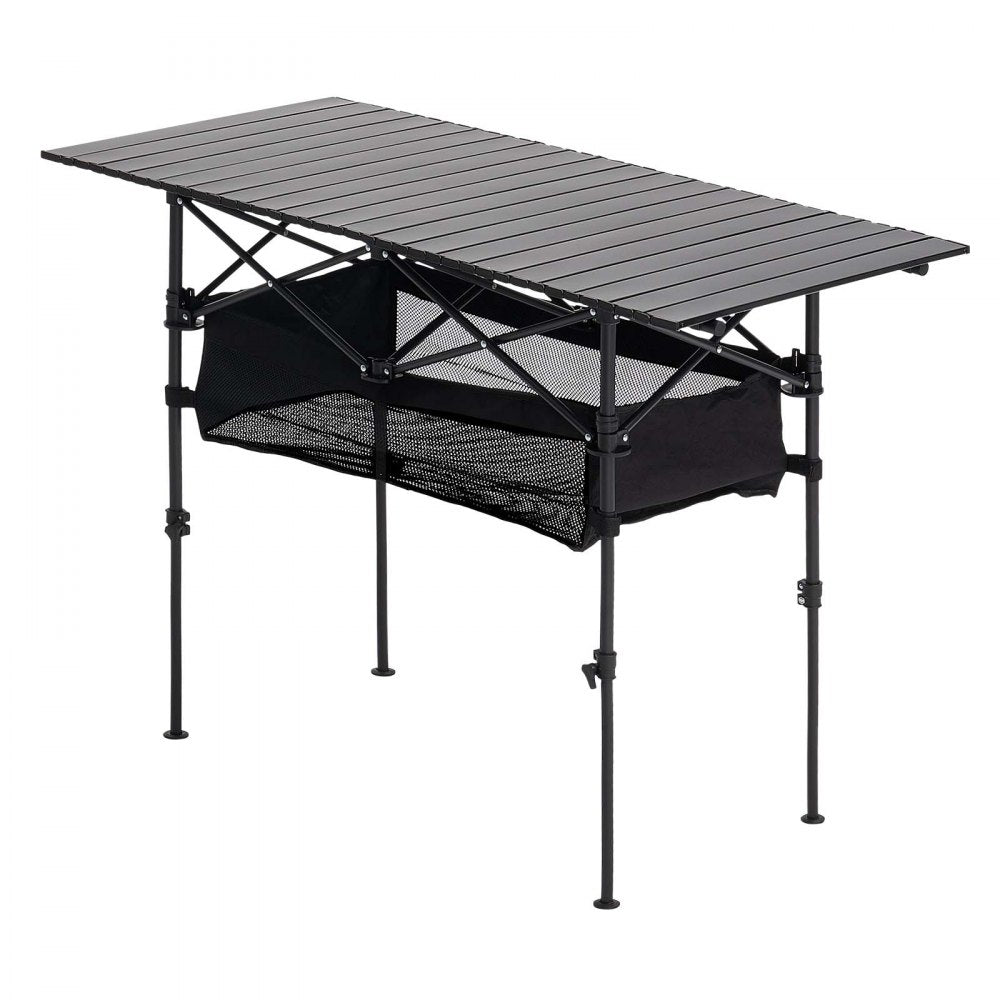 Folding Portable Camping Table Aluminum Outdoor Picnic Table Storage Bag,1200 x 550 x 500 mm