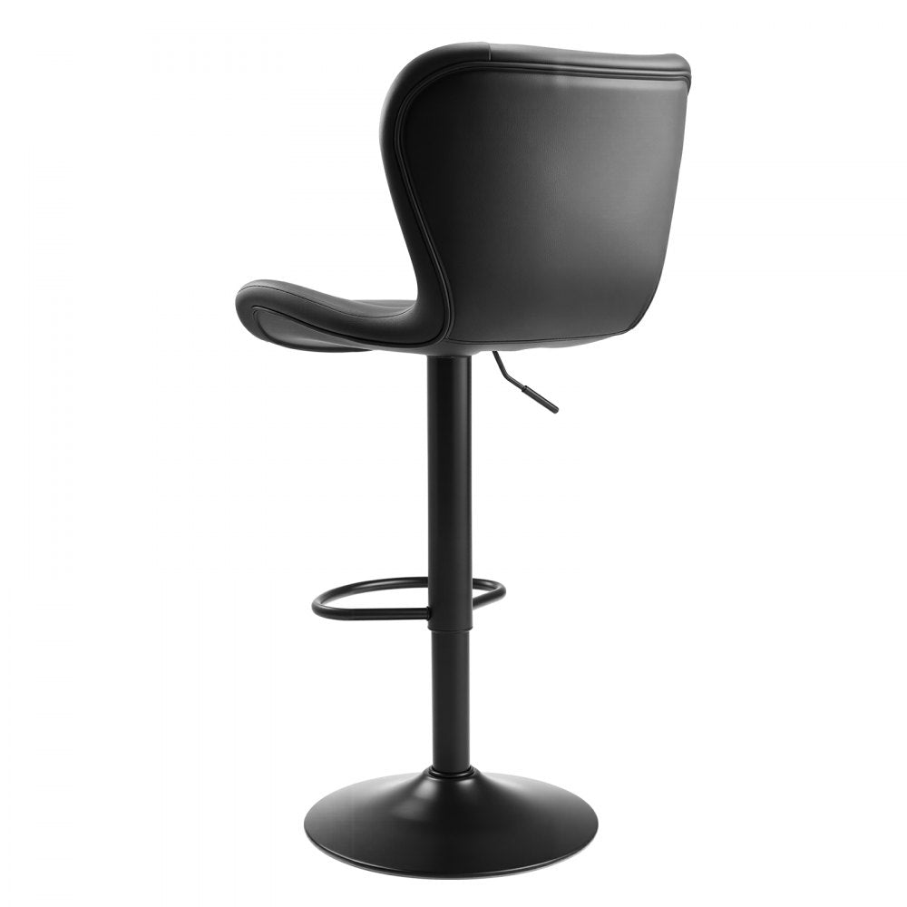 Bar Stool Counter Barstool Swivel Height Adjustable Kitchen Chair Set of 2