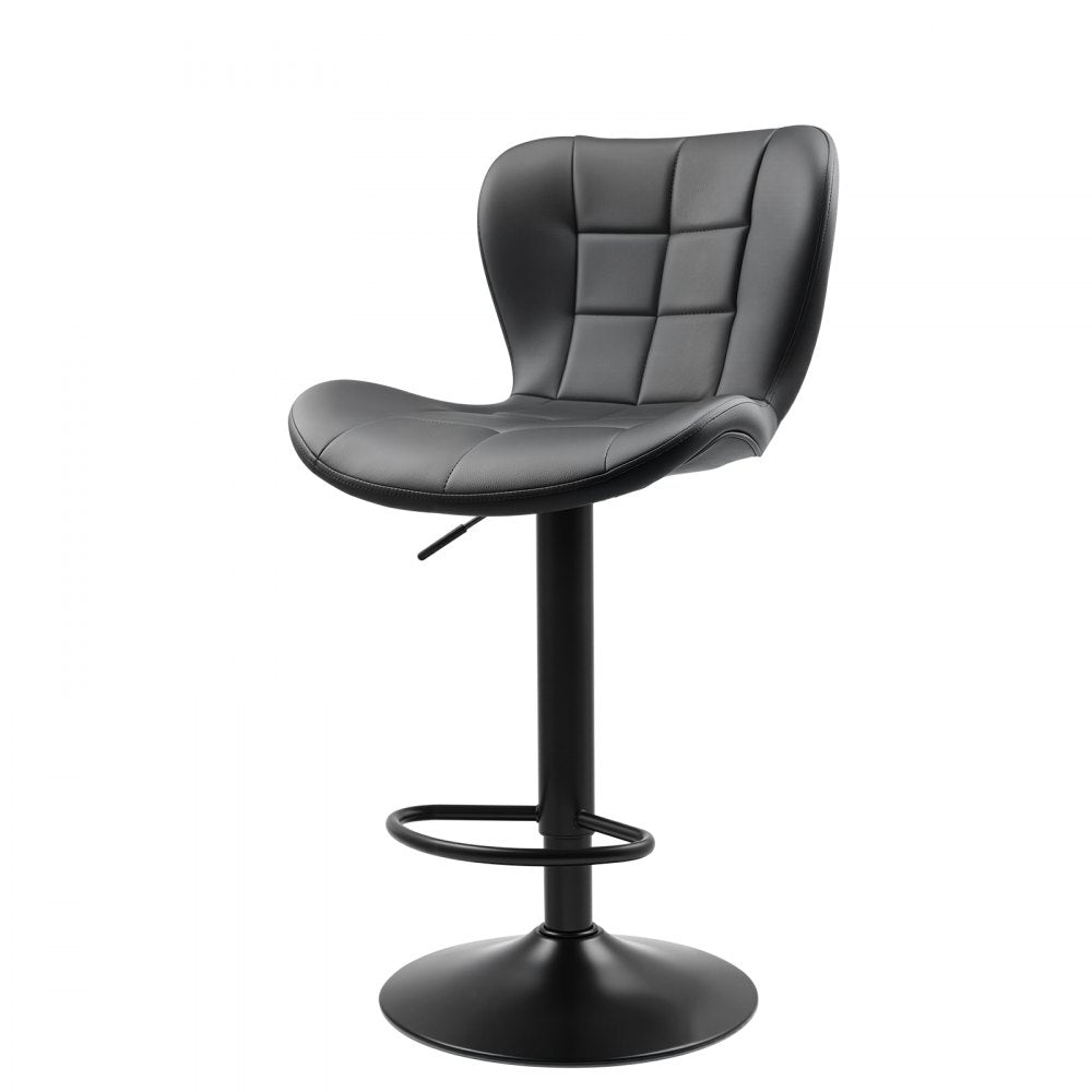 Bar Stool Counter Barstool Swivel Height Adjustable Kitchen Chair Set of 2